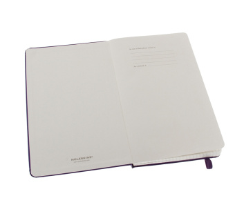 картинка Записная книжка Moleskine Classic (в клетку), Large (13х21см), фиолетовая от магазина Молескинов