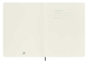 картинка Записная книжка  Moleskine Classic Soft(мягкая обложка), в линейку, XLarge (19х25см), зеленая от магазина Молескинов