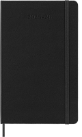 Еженедельник 18 месяцев Moleskine Classic 2025 - 2026, Large (13x21 см), твердая обложка, черный