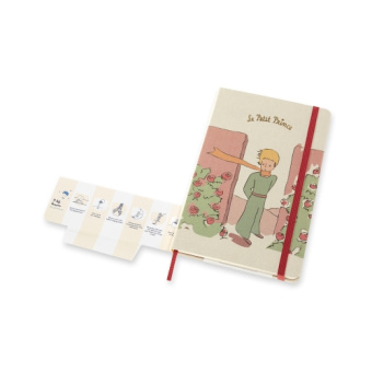 картинка Еженедельник Moleskine Le Petit Prince (2020-2021), Large (13x21), светло-серый от магазина Молескинов