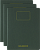 картинка Записная книжка Moleskine Student Cahier (нелинованная), XXL/A4 (22x28см), мягкая обложка, зеленая от магазина Молескинов