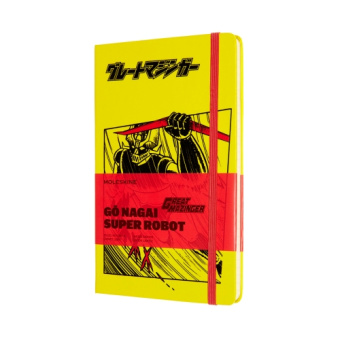 картинка Записная книжка Moleskine LIMITED EDITION GREAT MAZINGER (в линейку), ( Large 13x21 см) желтая от магазина Молескинов