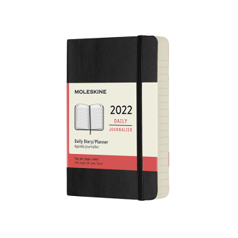 картинка Ежедневник Moleskine Classic Soft (мягкая обложка), 2022, Pocket (9x14 см), черный от магазина Молескинов