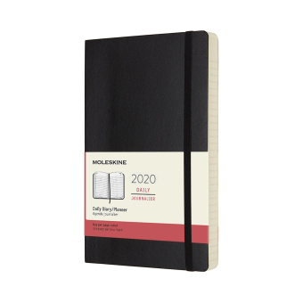 картинка Ежедневник Moleskine Classic Soft(мягкая обложка) (2020), Large (13x21 см), черный от магазина Молескинов