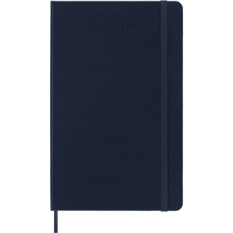 картинка Еженедельник 18 месяцев Moleskine Classic ( 2026-2027),  Large (13x21 см),  синий от магазина Молескинов