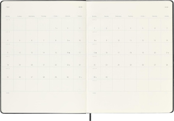 картинка Еженедельник Moleskine Classic 2026, XLarge (19x25 см), черный от магазина Молескинов
