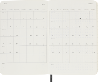 картинка Ежедневник Moleskine Classic Soft (мягкая обложка), 2025, Pocket (9x14 см), черный от магазина Молескинов