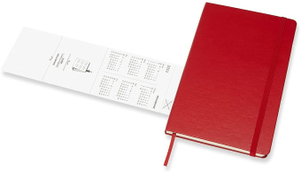 картинка Еженедельник Moleskine Classic 2022, Large (13x21 см), красный от магазина Молескинов