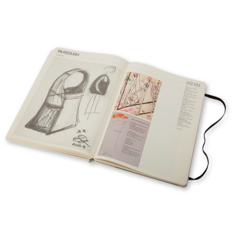 картинка Книга Moleskine,"Рука дизайнера", (21х30см), белая, в твердой обложке от магазина Молескинов