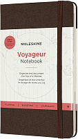 Записная книжка Moleskine Voyageur, Large (11.8 x 18.2см), темно-коричневая