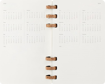 картинка Еженедельник Moleskine Spiral Soft (в мягкой обложке) 2026, Large (13x21 см), черный от магазина Молескинов