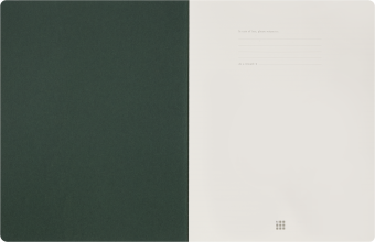 картинка Записная книжка Moleskine Student Cahier (в линейку), XXL/A4 (22x28см), мягкая обложка, зеленая от магазина Молескинов