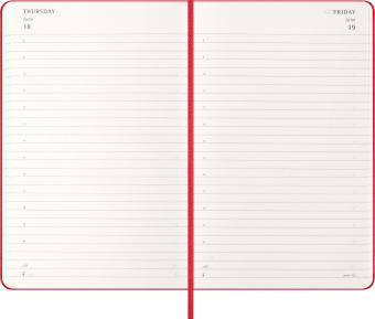 картинка Ежедневник Moleskine Classic 2026, Large (13x21 см), красный от магазина Молескинов