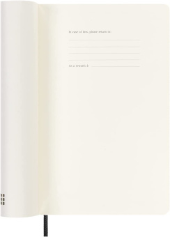 картинка Еженедельник Moleskine Classic 2023 с горизонтальной линовкой, Large, черный от магазина Молескинов