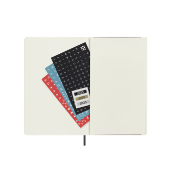картинка Ежемесячник-планинг Moleskine Classic Soft (мягкая обложка), 2025, Large (13x21 см), черный от магазина Молескинов