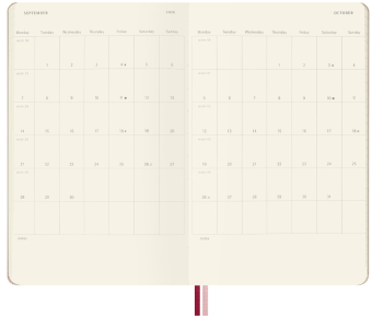 картинка Еженедельник на 18 месяцев   Moleskine Limited Edition  Sakura Planner 2026-2027, Large  (13x21)   (без подарочной упаковки) от магазина Молескинов