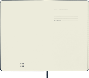картинка Еженедельник Moleskine Classic (2024-2025), Large (13x21 см), синий от магазина Молескинов