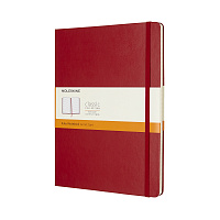 Записная книжка Moleskine Classic (в линейку), XLarge (19х25см), красный B2B (без пленки)