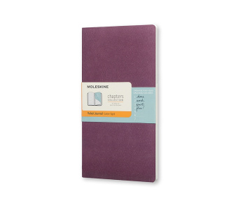 картинка Записная книжка Moleskine Chapters (в линейку), Slim Pocket (7,5x14см), фиолетовая от магазина Молескинов