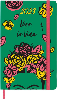 картинка Ежедневник Moleskine Frida Kahlo (2023), Large (13x21 см), зеленый от магазина Молескинов
