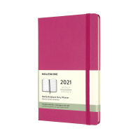 картинка Еженедельник Moleskine Classic (2021), Large (13x21 см), розовый от магазина Молескинов