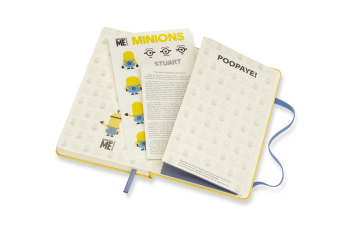 картинка Записная книжка Moleskine Minions (в линейку), Pocket (9х14см), желтая от магазина Молескинов