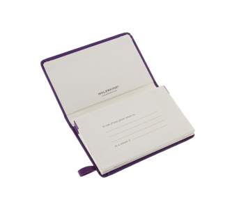 картинка Записная книжка Moleskine Portfolio (с кармашками), Xsmall (6,5х10,5см), фиолетовая от магазина Молескинов