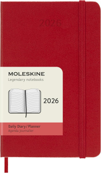 картинка Ежедневник Moleskine Classic 2026, Pocket (9x14 см), красный от магазина Молескинов