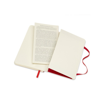 картинка Записная книжка  Moleskine Classic Soft (в точку), Pocket (9х14 см), красная от магазина Молескинов