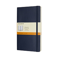 Записная книжка Moleskine Classic Soft(мягкая обложка), в линейку, Large (13х21 см), синяя