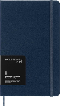 картинка Записная книжка Moleskine Smart (в линейку), Large (13x21 см), синяя от магазина Молескинов