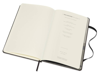 картинка Записная книжка Moleskine Studio Collection (нелинованная), JON KOKO, Large (13х21см), черная от магазина Молескинов