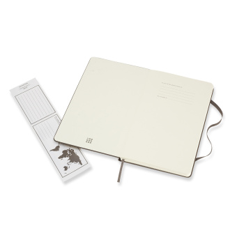 картинка Записная книжка Moleskine Classic (в линейку), Large (13х21см), коричневая от магазина Молескинов
