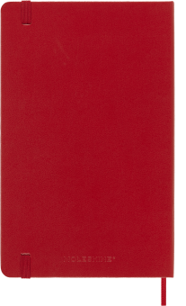 картинка Еженедельник 18 месяцев Moleskine Classic ( 2026-2027),  Large (13x21 см),   красный от магазина Молескинов