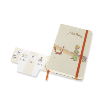 картинка Ежедневник Moleskine Le Petit Prince Fox (2021), Pocket (9x14 см), серый от магазина Молескинов