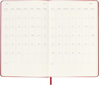 картинка Ежедневник Moleskine Classic 2023, Large (13x21 см), красный от магазина Молескинов