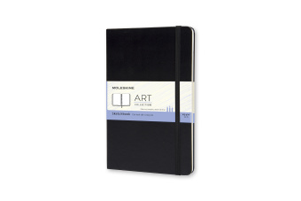 картинка Записная книжка Moleskine Sketchbook (скетчбук для рисунков), Large (13х21см), черная B2B, без пленки от магазина Молескинов