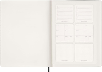 картинка Еженедельник Moleskine Essential Weekly Vertical Planner (2026), XXL (23,5×28,14), мягкая обложка, черный от магазина Молескинов