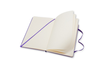 картинка Записная книжка Moleskine Classic (в линейку), Large (13х21см), фиолетовая от магазина Молескинов