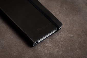 картинка Еженедельник Moleskine Classic (2017-2018), Large (13x21 см), зеленый хаки с тиснением имени на обложке от магазина Молескинов