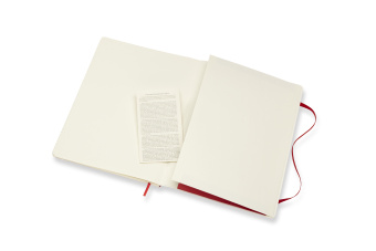картинка Записная книжка Moleskine Classic Soft (в линейку), XLarge (19х25см), красная от магазина Молескинов