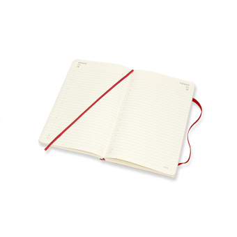 картинка Ежедневник Moleskine Classic Soft (мягкая обложка), 2022, Large (13x21 см), красный от магазина Молескинов