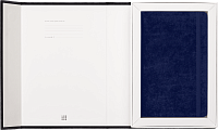 Записная книжка Moleskine LIMITED EDITION VELVET, Large (13х21 см), в линию, синий, в подарочной коробке
