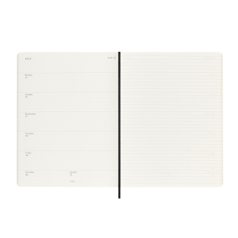 картинка Еженедельник Moleskine Classic Soft (мягкая обложка), 2025, XLarge (19х25см), черный от магазина Молескинов