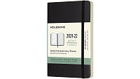 Еженедельник Moleskine Classic Soft (мягкая обложка), (2021-2022), Pocket (9x14 см), черный