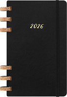 Еженедельник Moleskine Spiral Soft (в мягкой обложке) 2026, Large (13x21 см), черный